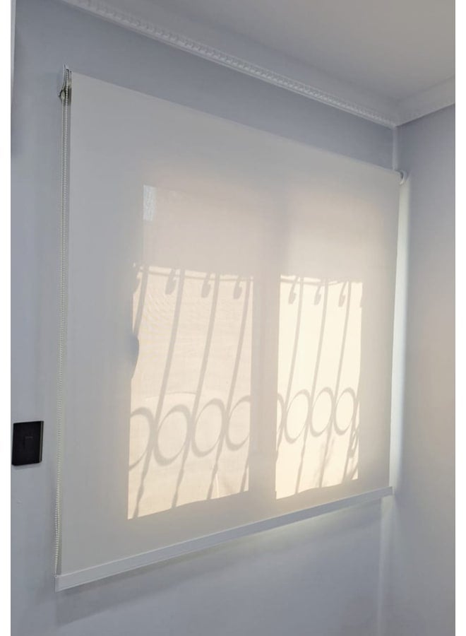 بانيكس  ستائر صن اسكرين ابيض  125W x 125H cm  - Image 4