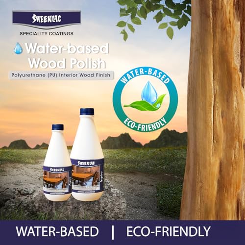Sheenlac Water Based Interior Wood Polish | Odorless, Non-Flammable | Quick Dry Varnish | 100% Lead-Free | High Water Resistance | Eco-Friendly Polish for all Furniture - Glossy Finish 1000ml - Image 5