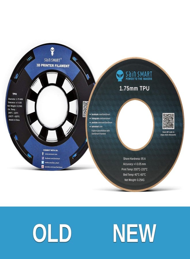 ساين سمارت خيوط طباعة ثلاثية الأبعاد مرنة من مادة TPU من SainSmart، لون أخضر داكن، قطر 1.75 مم، وزن 250 غرام، لون شفاف، دقة الأبعاد ± 0.05 مم - Image 4