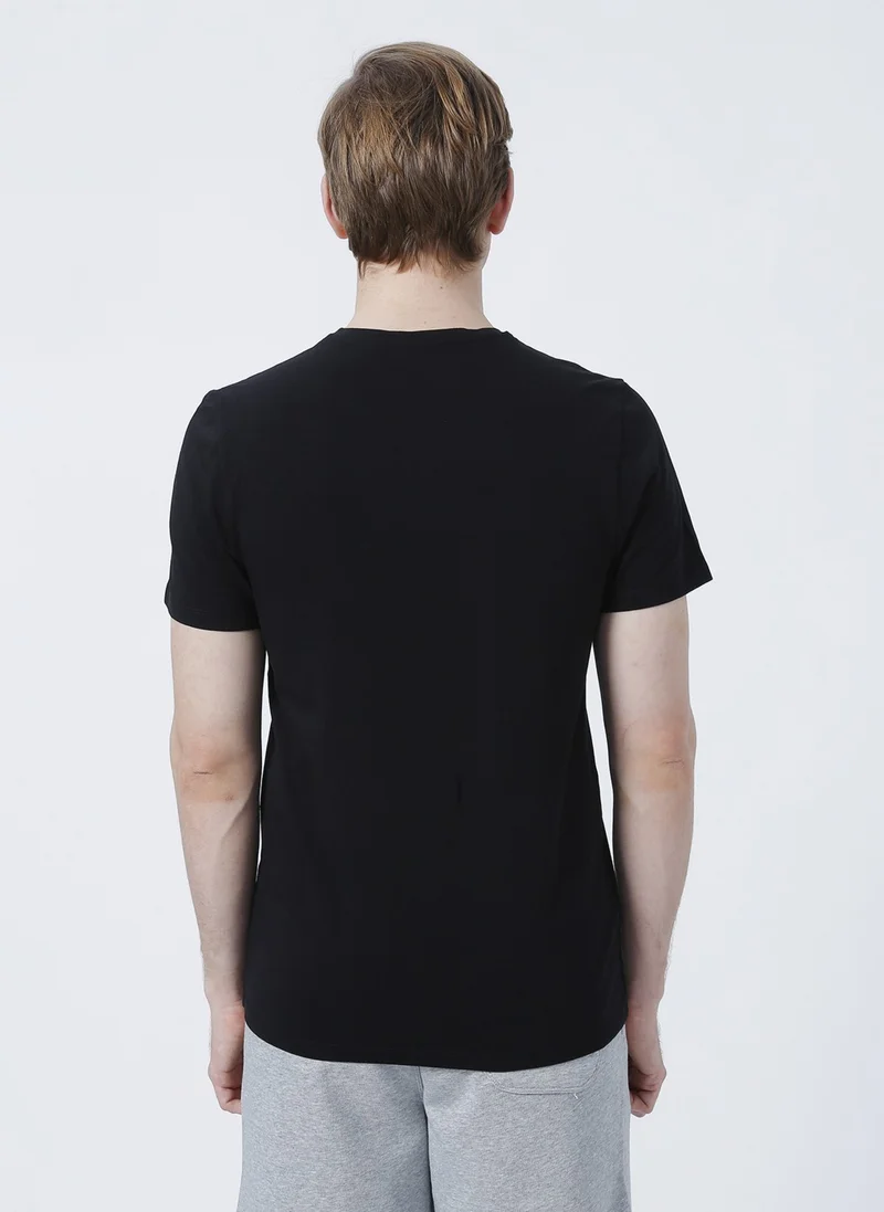 نورث ايس Ni202210501 Crew Neck Black Men's T-Shirt