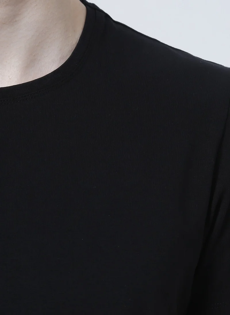 نورث ايس Ni202210501 Crew Neck Black Men's T-Shirt