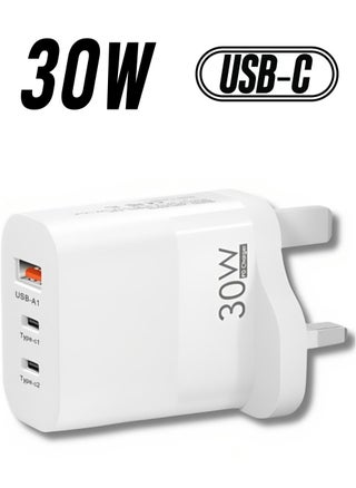 "White Dual PD Port Wall Charger by DENX: Model M/DX222" - pzsku/Z1B72216FBC95D99005CDZ/45/_/1738233564/87ecefd8-7440-45d3-a64d-182db53c662f
