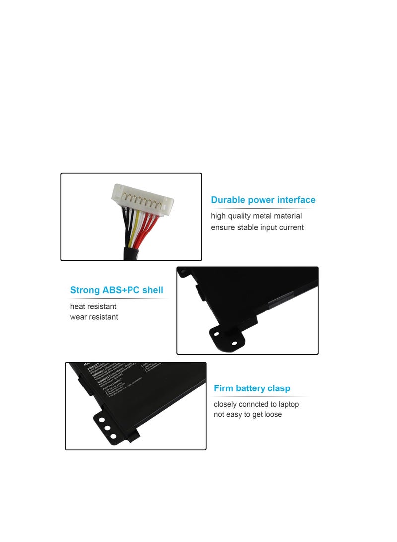 Terabyte بطارية لابتوب B31N1637 C31N1637 لأجهزة Asus VivoBook 15 S15 X510 X510U X510UA X510UN X510UF X510UQ X510UR X510UAR S510 S510U S510UF S510UN S510UR S510UA F510 F510U F510UA F510UQ F510QA - Image 5