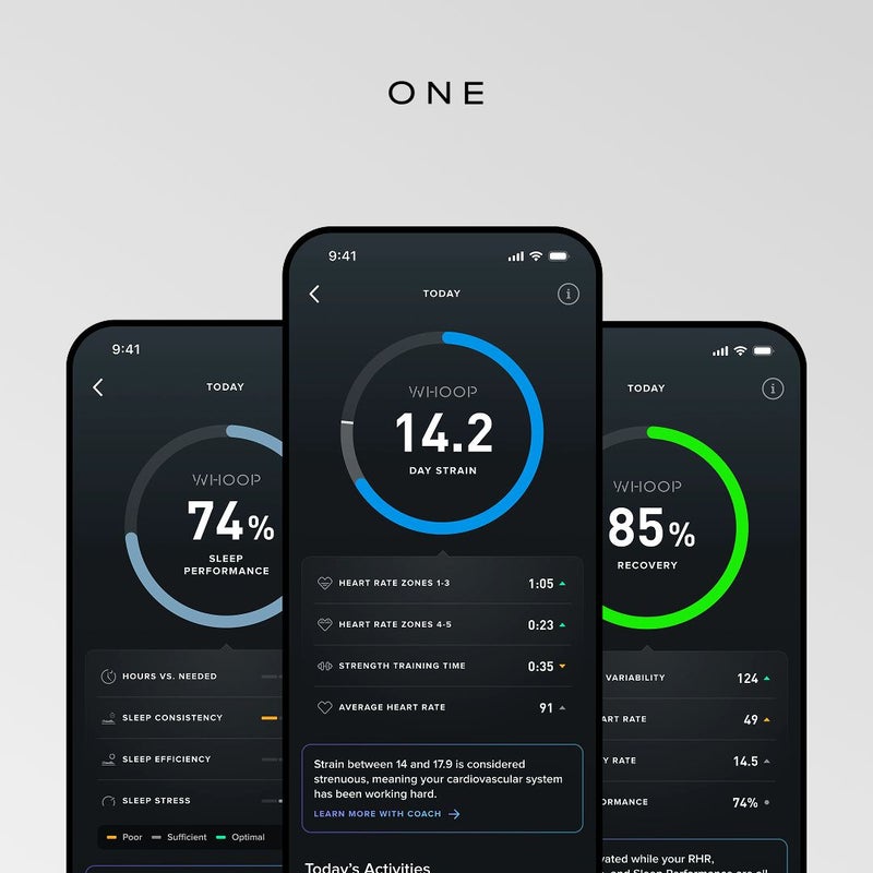 Whoop 5.0 CoreKnit Jet Black One is a smart bracelet - Image 3