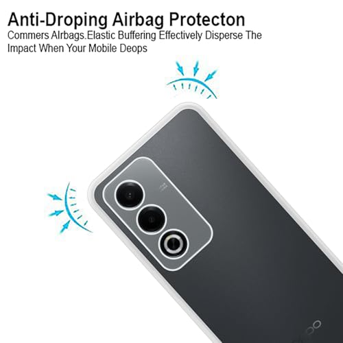 VIDO Transparent Back Case Cover for Oppo A3 Pro 5G (Soft & Flexible & Camera Protection Back Case) - Image 2