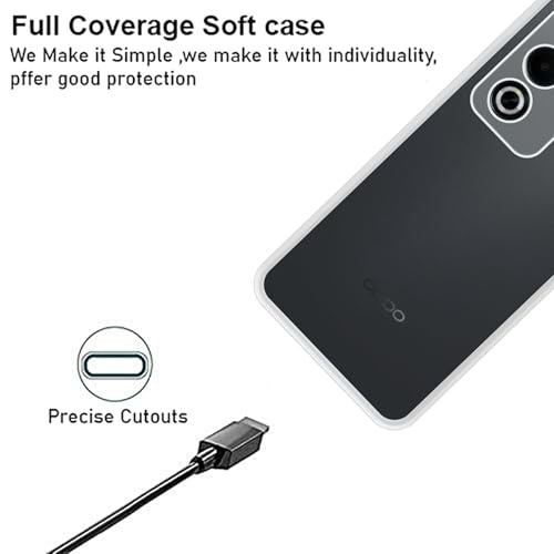 VIDO Transparent Back Case Cover for Oppo A3 Pro 5G (Soft & Flexible & Camera Protection Back Case) - Image 3