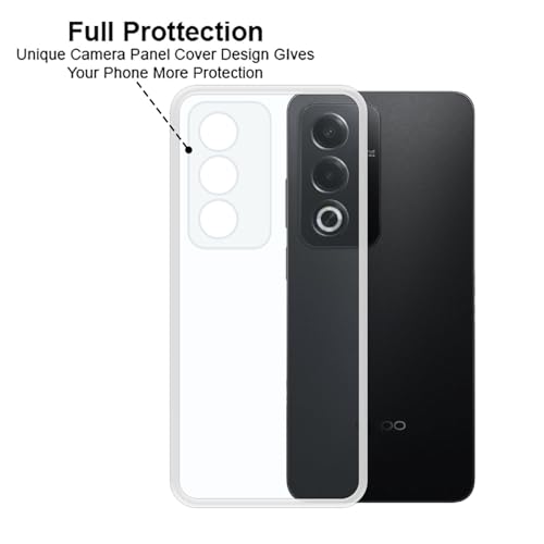 VIDO Transparent Back Case Cover for Oppo A3 Pro 5G (Soft & Flexible & Camera Protection Back Case) - Image 4