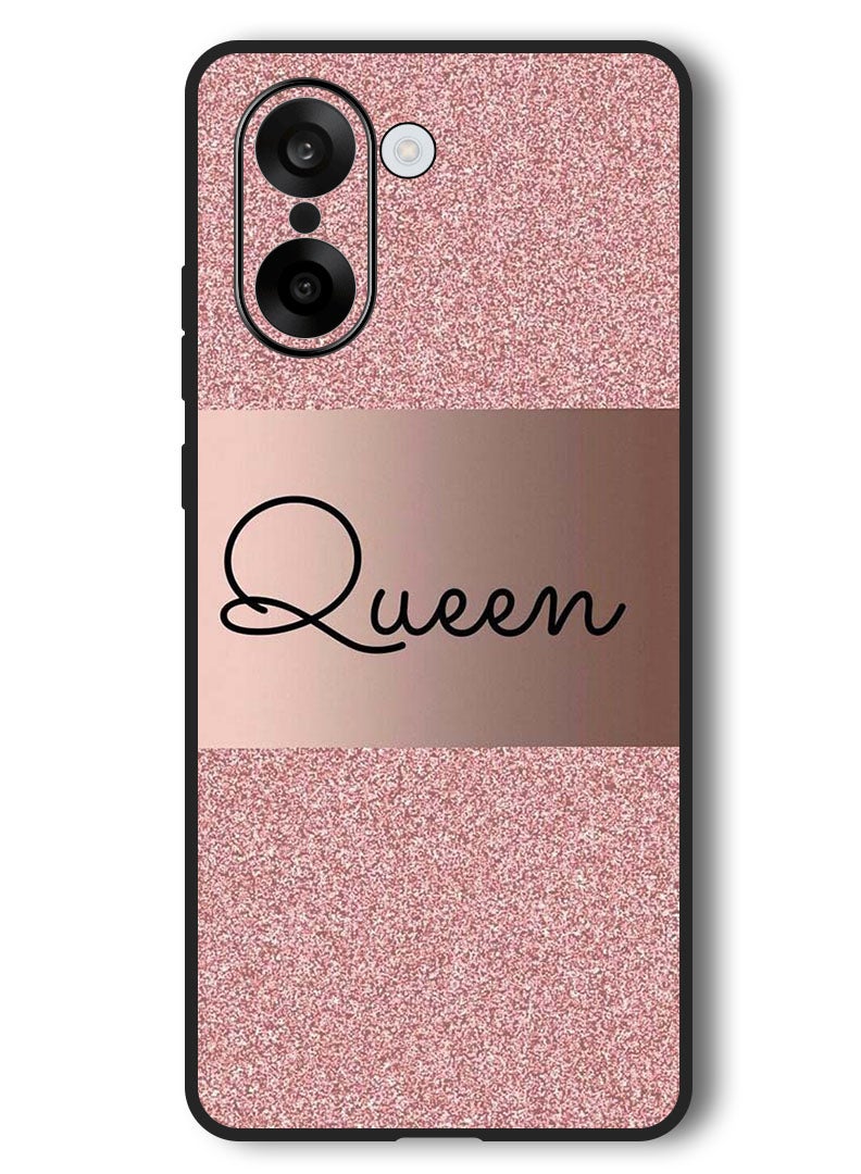 Theodor Case Compatible with OnePlus Nord CE 5 6.77 Inch Protection Shockproof Bumper Cover Queen Glitters - Image 1