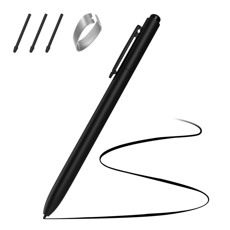 MoKo EMR Stylus Pen Compatible with Remarkable 2, Digital Pen with Eraser, 4096 Pressure Levels Palm Rejection 3 Extra Tips, for Remarkable 2&1/Galaxy Tab&Book/BOOX/Wacom/Scribe/EMR Devices - Image 1