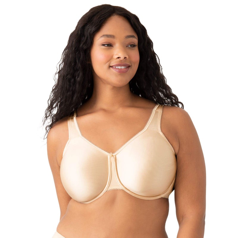Wacoal Womens Full Figure Basic Beauty Underwire Bras, Sand, 38H US - Image 1
