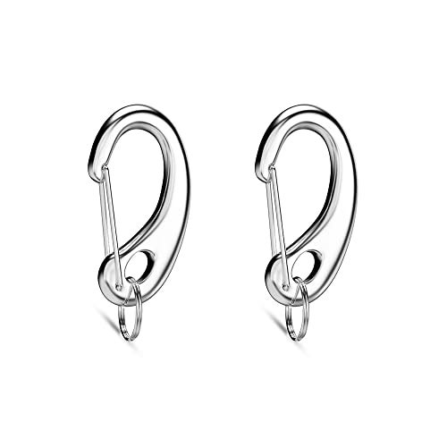 Divoti Pet Tag Quick Clip/Sping-Load Hook Combo for Pet ID Tags - 2 Large - Image 1