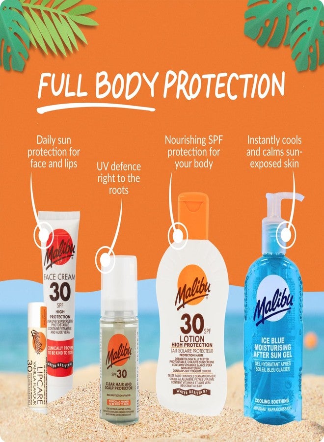 Malibu Lip Care Balm, Vanilla, Tropical, Strawberry, SPF30 - Image 4