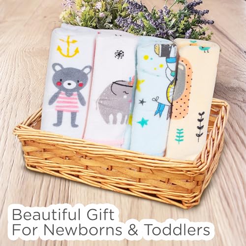Mee Mee Baby Napkin for Newborn, Washcloth for Baby|Reusable, Absorbent,Soft Face Towels for Babies (PK-4) - Image 3