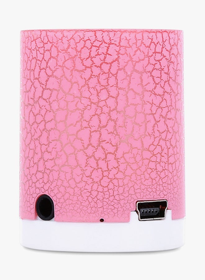 NIBEMINENT Crack Pattern Portable MP3 Player With Flash LED Light HQ-NO8536502 Pink  - Image 2