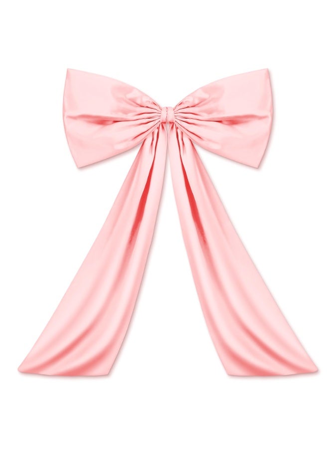 Bow Decor Large Bow for Room, Coquette Giant Ribbon Tie for Birthday Party Backdrop Wall Decor(Pink,24 x 36 Inches) - Image 1