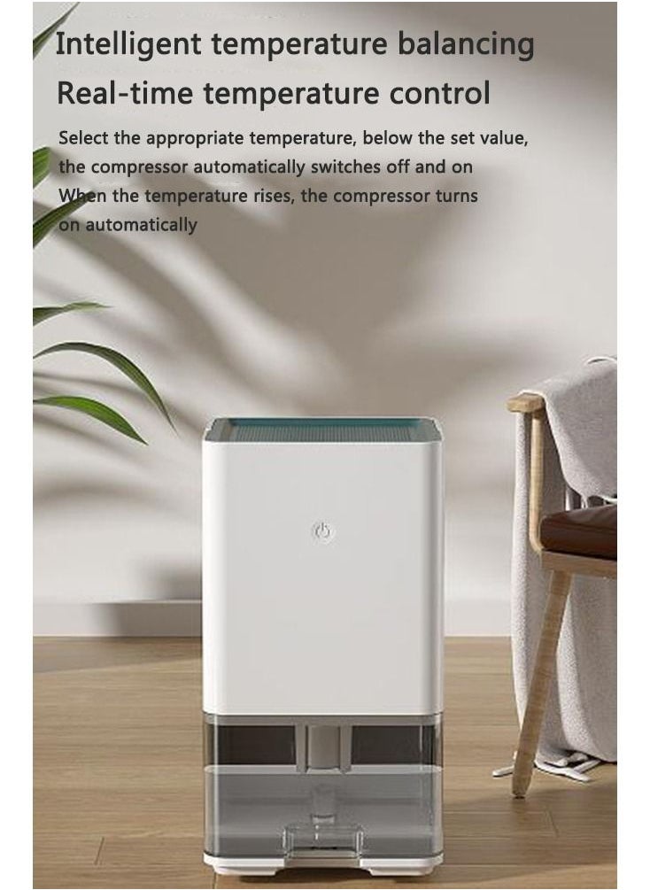 Arabest Dehumidifier Home Basement Small Dehumidifier Dehumidifier White  - Image 4