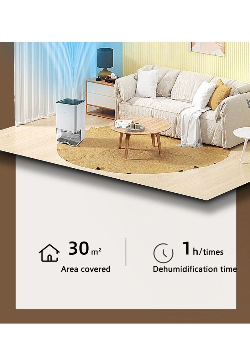 Arabest - Dehumidifier Home Basement Small Dehumidifier Dehumidifier White - Image 1