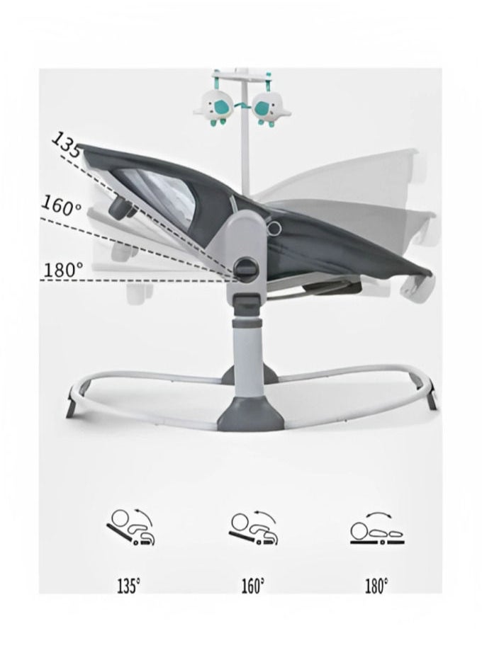 Toys4you - Baby Rocker Deluxe 6 In 1 Rocking Bassinet Multifunctional Bassinet For Newborn Boy Girl For The Age 0 To 12 Month - Image 1