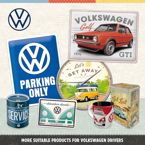 Nostalgic Art Nostalgic-Art Retro storage tin box flat, 84.5 oz, VW Bulli – Let's Get Lost – VW Bus Gift idea, Official License Product (OLP), metal can with lid, vintage design - Image 3