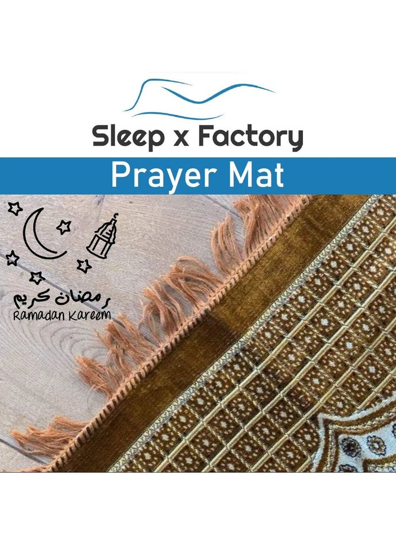 Sleep x Factory - Crushed Velvet Prayer Mat - Grey - Image 1
