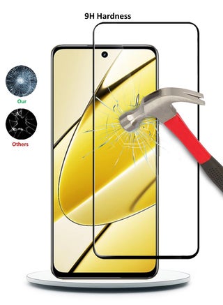 Infinix Hot 60 2025 Premium E2E Full Glue Full Cover Tempered Glass Screen Protector (MSGECN) - Clear/Black - view 3