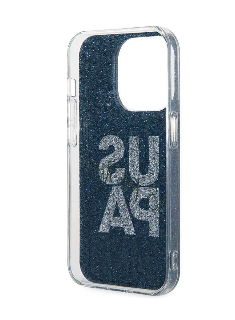 U.S.Polo IML Glitter Script Hard Case for iPhone 14 Pro Max (6.7") - Navy - Image 3