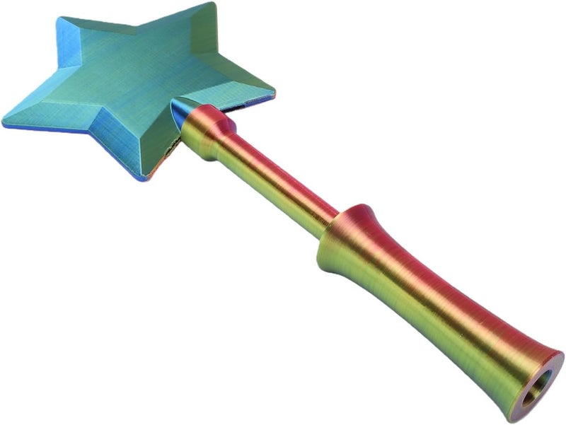 AMONIDA 3D Printed Star Credit Card Wand Secure Contactless Payment Holder for Fun Shopping Experience, Portable PLA Fairy Pay Wand for Adults and Kids (Blue) - Image 2