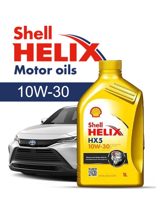 Shell Engine Oil – For TOYOTA Venza V4 2024 - 2020، 5 Liter،  10w30 Shell - 2020 2021 2022 2023 2024 