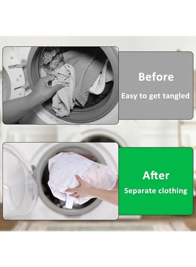 4pcs Jumbo Mesh Laundry Bags Large Zippered Garment Protector For Washer Dryer - Image 5