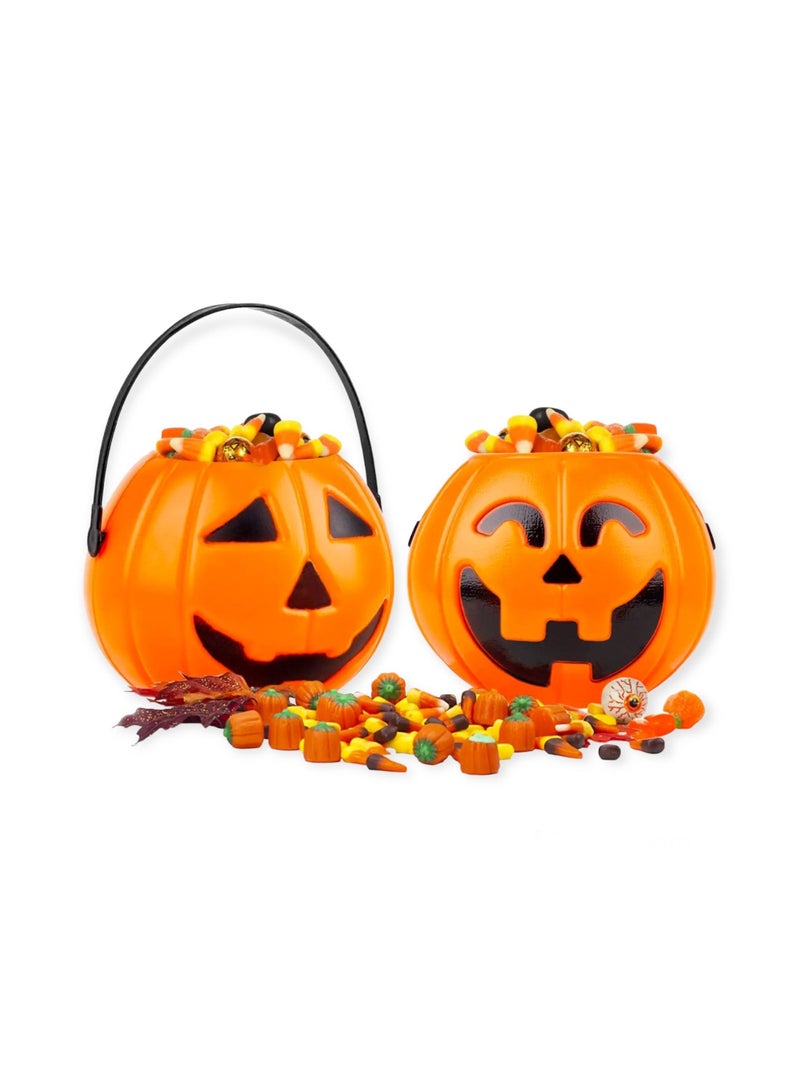 Highland 2 Piece Pumpkin Bucket Trick or Treat Candy Holder - Image 4