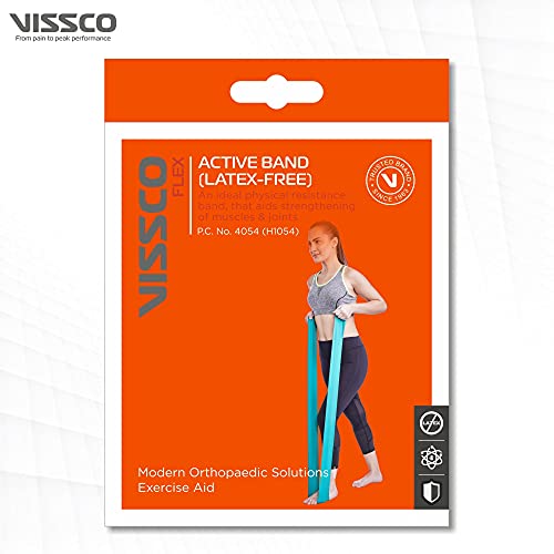 Vissco Active Band Physical Resistance Band for Exercise, Workouts, Gym, Stretching, Yoga, Strengthening of Muscles & Joints - Light Resistance (Yellow) - Image 5