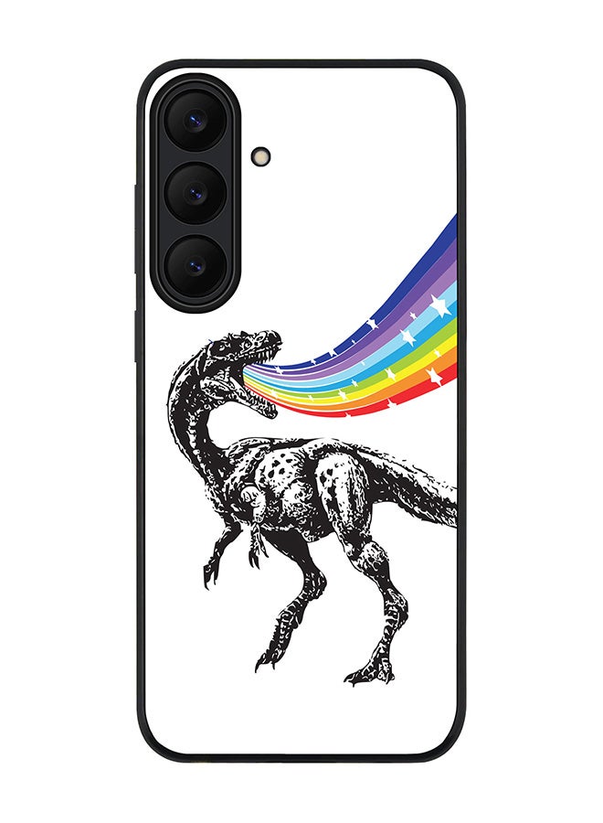 Stylizedd For Samsung Galaxy S25 FE Case,Slim fit Camera Protection, Shockproof Thin Phone cover  - Rainbow Dino