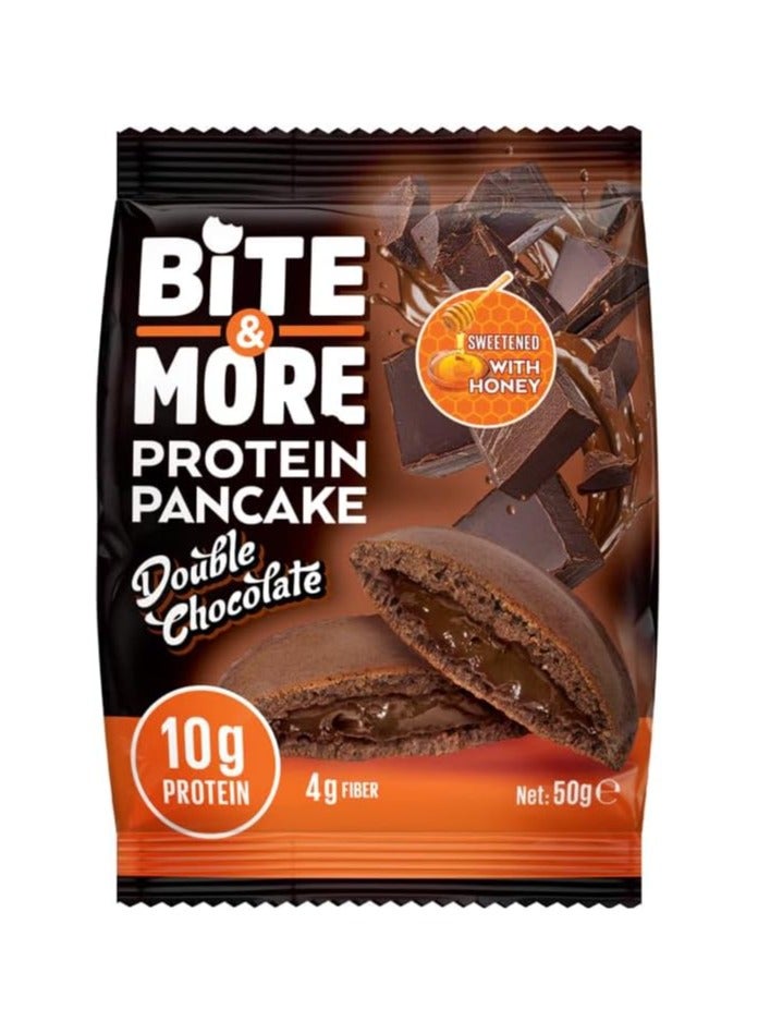 Bite & More Protein Pancake Double Chocolate Flavor 50g - Image 1