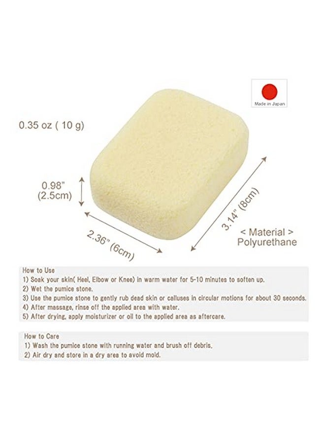 Terra Distribution - Pumice Stone For Feet Body Hands [Made In Japan] Coconut Oil Blended For Extra Fine Smooth Finish Soft Foot Pumice Scrubber - Image 1