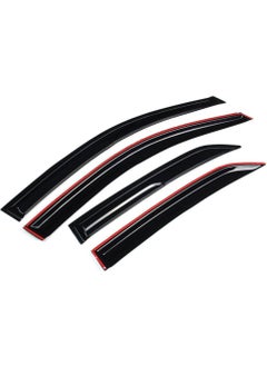 ŞüsCarOto Aksesuar ŞüsCarAuto Accessory Peugeot 308 2007-2013 Compatible Mugen Windshield Spoiler Set Piano Black 4-Piece  - Image 5