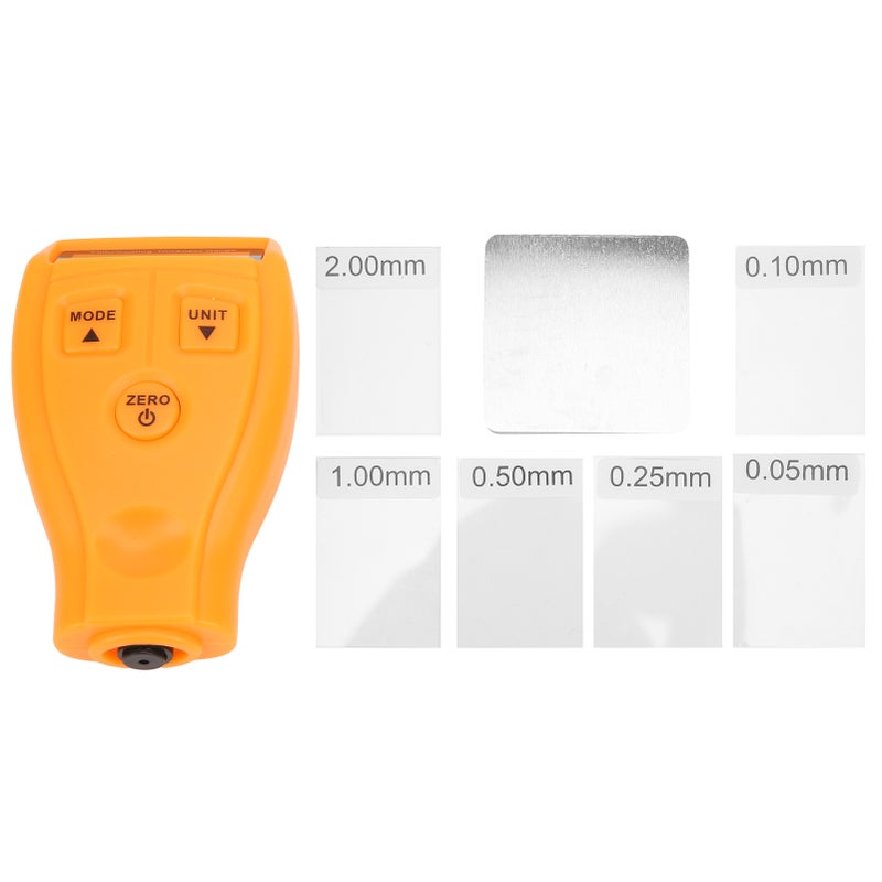 Coating Thickness Gauge Yellow: Auto Mode No Calibration Required, High Quality Durable Material, Portable Design - Thickness Tester for Automotive Paint Coating Measurement - Image 2