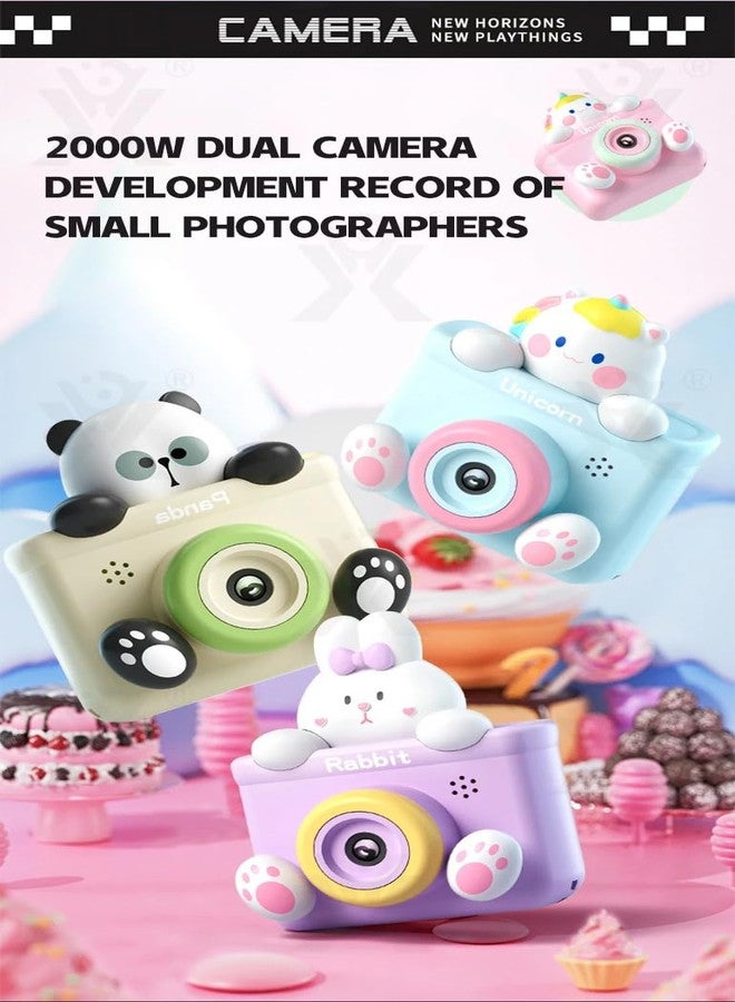 BLiSS HUES Digital Camera with Tripod Stand and Cute Unicorn for Kids with HD Video- 1080P & 2.4inch IPS Screen -Camera Toy with Filters-Frames & in-Built Games for Kids- Pink - Image 5
