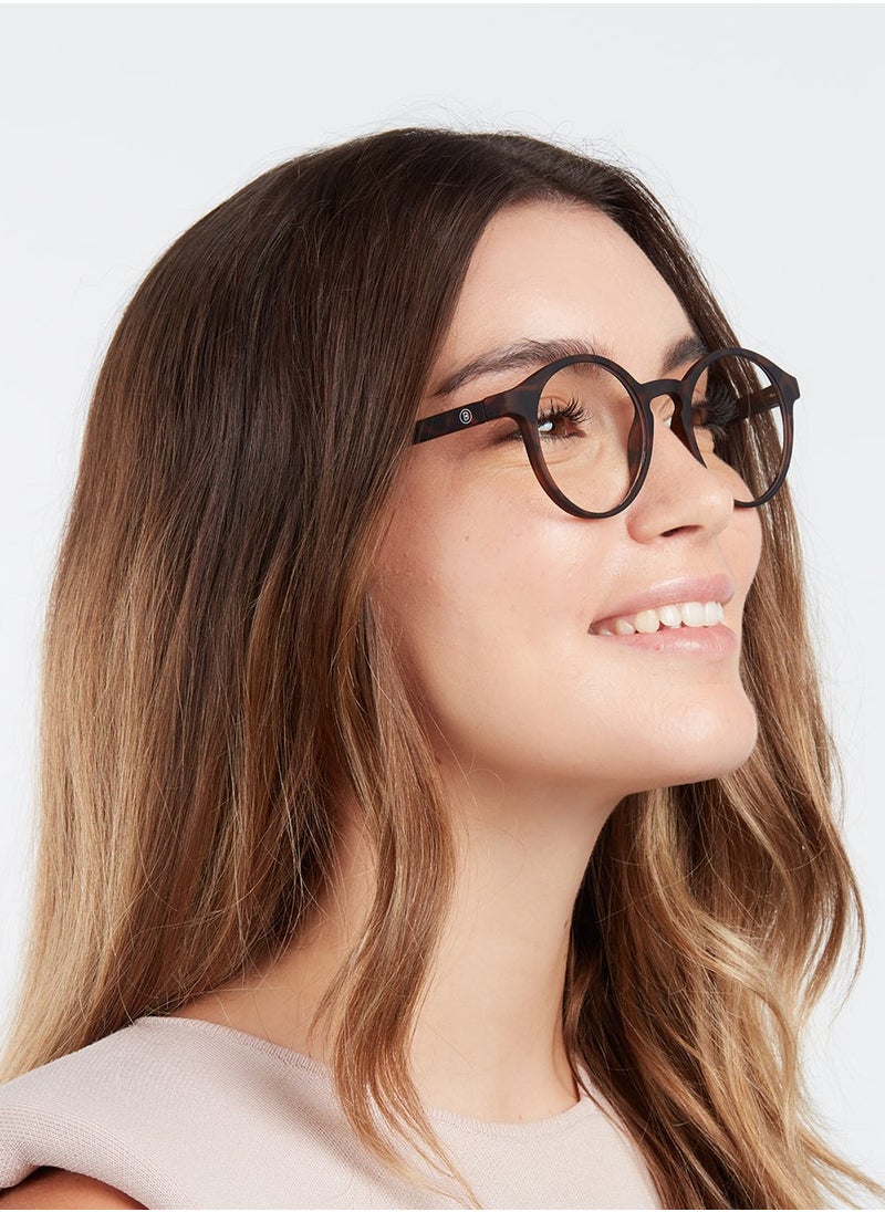 BARNER - BARNER: BLUE LIGHT Blocking Glasses for Men and Women. Computer Glasses, Screen Glasses. Gaming Glasses. Neutral Lenses. Le Marais - Round Frame | Color: Tortoise - Image 1