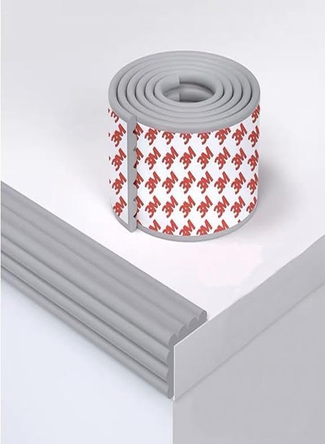 CEPLO Table Edge Safety Strip, Extra Soft Foam Protector for Baby & Kids, Furniture,Table,DeskTable Protection Strip Corner Guards for Furniture,Table Corner Protector 2 Meter (Grey) - Image 1