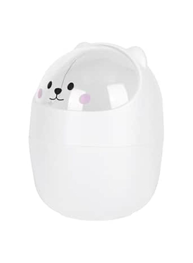 Mini Desktop Trash Can With Lid Cute Animal Design Small Wastebasket For Office Dormitory Desk - Image 1