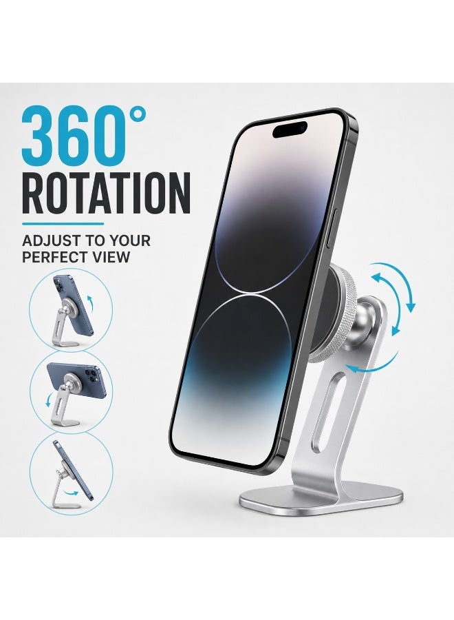 حامل هاتف مغناطيسي فائق للسيارة بدوران 360 درجة طراز GD-HD719 سبيكة الألومنيوم - Image 2
