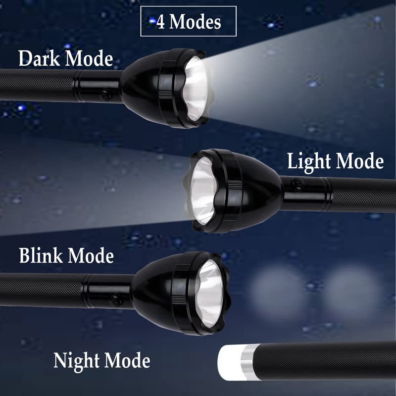 Care4 Care 4 70W Torch Long Press for Blinker New 2in1 1000M Long Range Beam 4 Modes Waterproof Re charg eable Penlight Waterproof Light Led Flashlight Torch (Black : Re Charge able) - Image 4