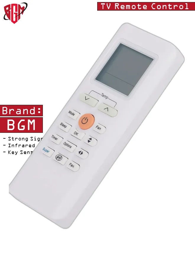 BGM RG70ABGEF New Replacement Remote Control fit for Midea Air Conditioner AC Remote Control RG70E/BGEF RG70E BGEF - Image 1
