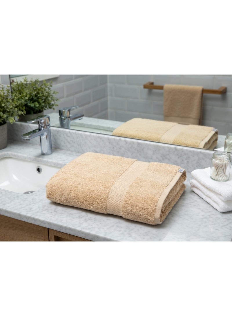 Notte Bianca Hand Towel Camel Color  50X100 Gsm 730 Soft Excellent Absorbing - Image 2