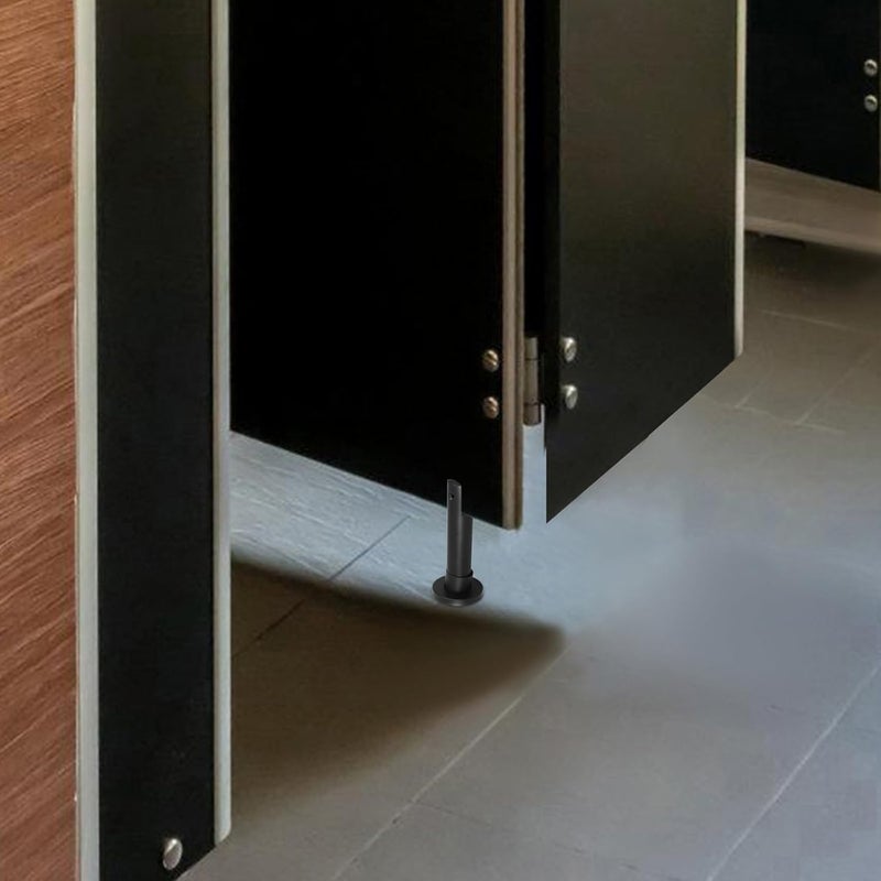 Luxshiny Adjustable 10cm Stainless Steel Toilet Support Foot for Restroom Partition Hardware Bracket Public Bathroom Stall Partition Fitting with Sturdy Stand - Image 4