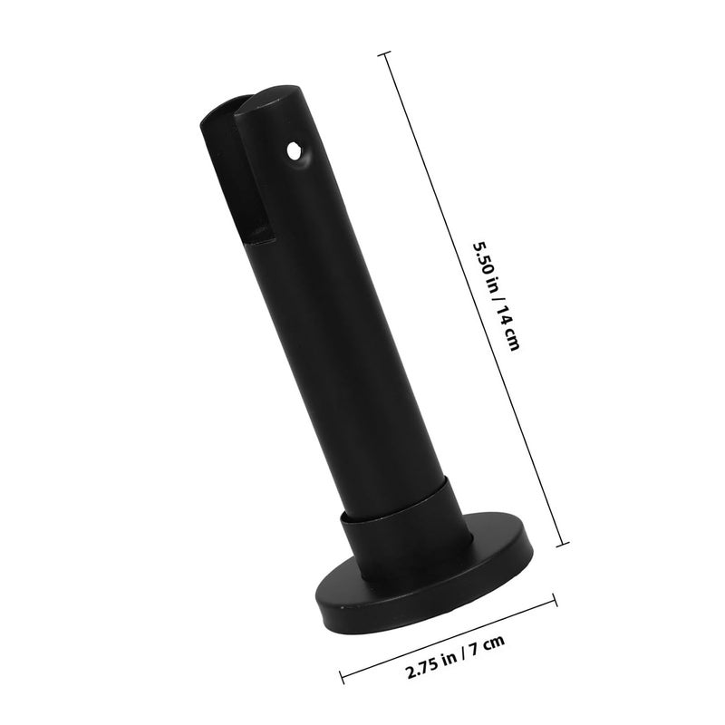 Luxshiny Adjustable 10cm Stainless Steel Toilet Support Foot for Restroom Partition Hardware Bracket Public Bathroom Stall Partition Fitting with Sturdy Stand - Image 2