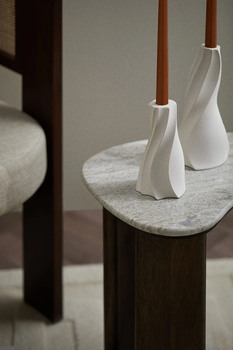 H&M Stoneware candlestick