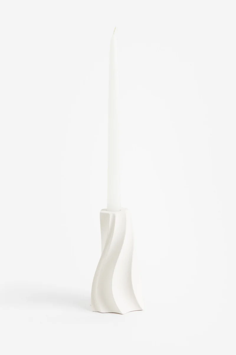 H&M Stoneware candlestick