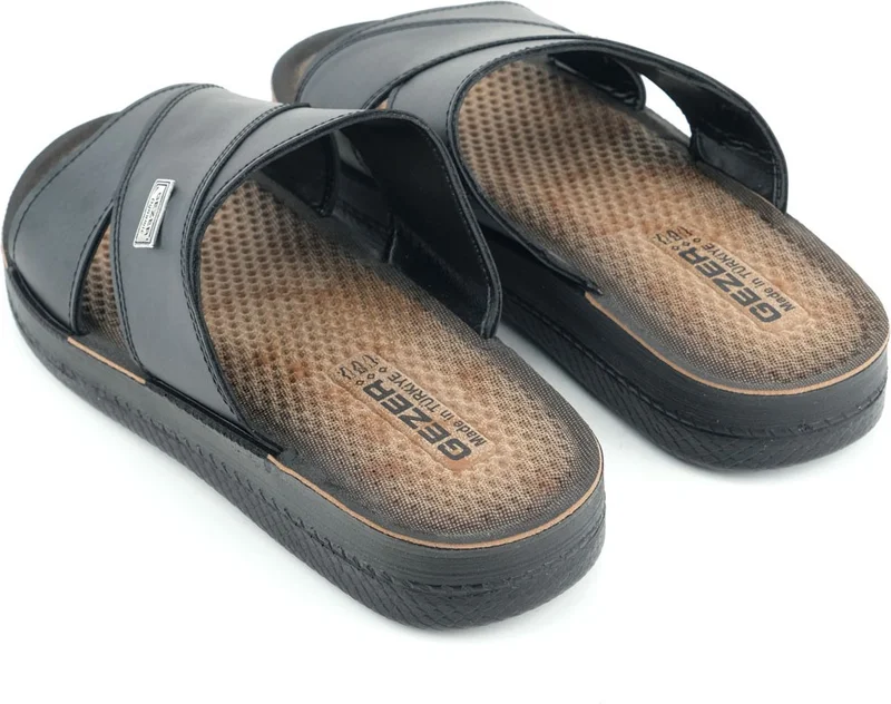 Gezer Summer Men's Artificial Leather Comfortable Sole Daily Slippers