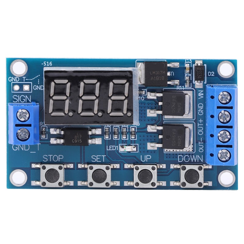 St Timer Delay Switch Circuit Board 60 X 34mm 5-36V DC 15A - Noise & Spark Free Industrial Grade PCB With Optocoupler Insulation For Industrial Equipment Maintenance - Image 1